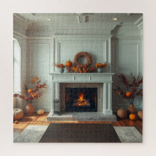 Cozy fireplace jigsaw puzzle