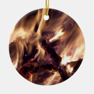 Cozy Fireside Christmas Tree Ornament