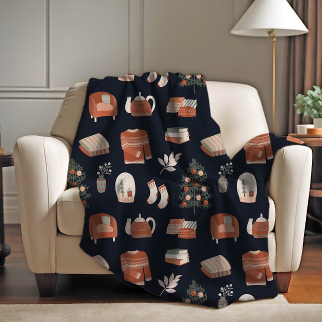 Cozy Fireside Fleece Blanket (Creator Uploaded)