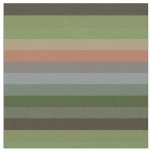 Cozy Forest Cabin Stripe Pattern Woodland Earth  Fabric