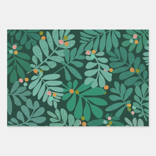 Cozy Forest Wrapping Paper Sheets (Front 3)