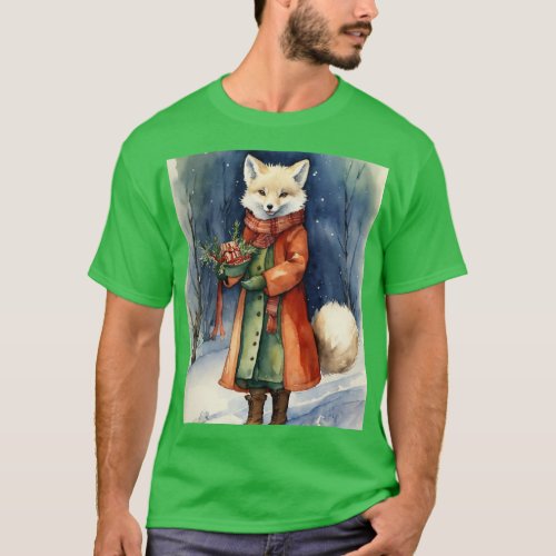 Cozy Fox Collection Colorful Sticker T_Shirts T_Shirt