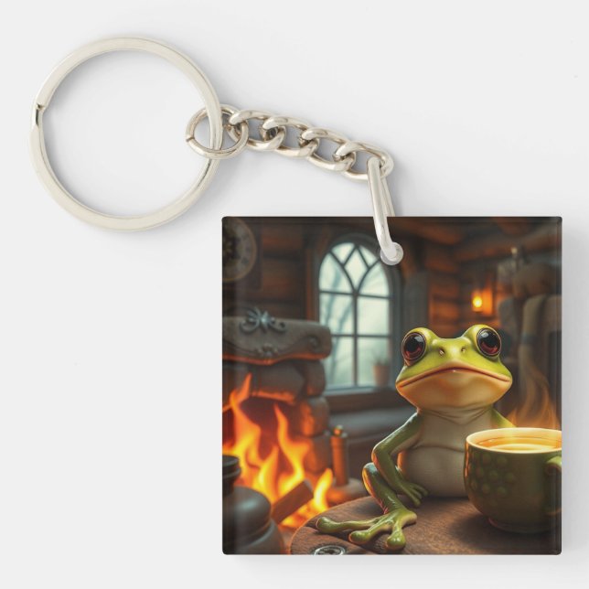 Cozy Frog Keychain (Front)