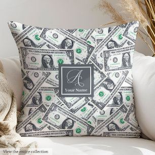 Cozy funny gift for birthdays with custom name throw pillow
