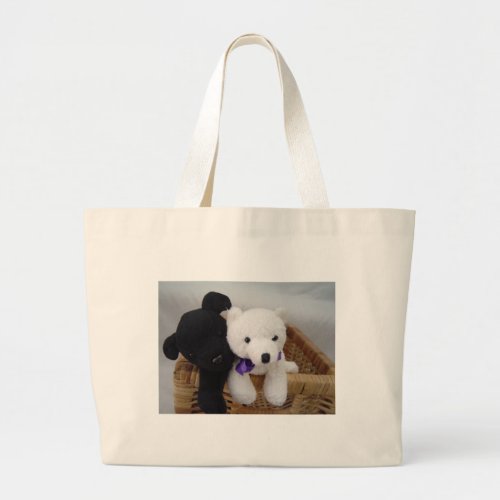 Cozy Furry Friends Large Tote Bag