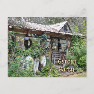 Cozy Garden Rest Relax She Shed Nook Porch Party Postcard