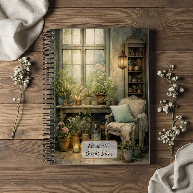 Cozy Garden Window Corner Notebook (Creator Uploaded)