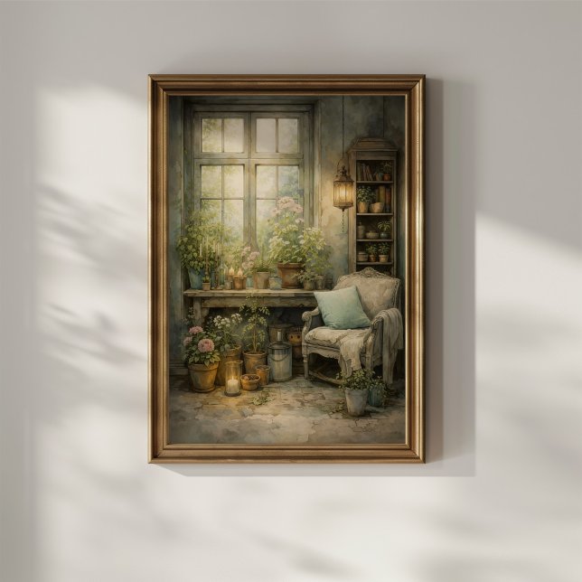 Cozy Garden Window Corner Poster (Creator Uploaded)