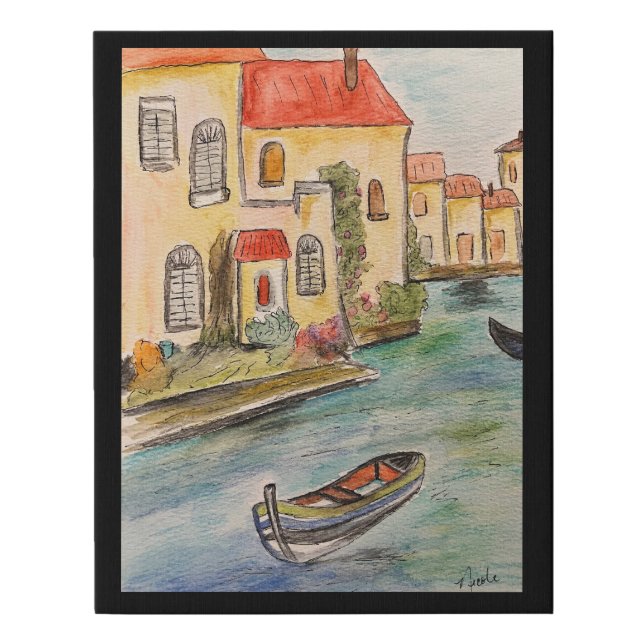 Cozy Getaway Faux Canvas Print (Front)