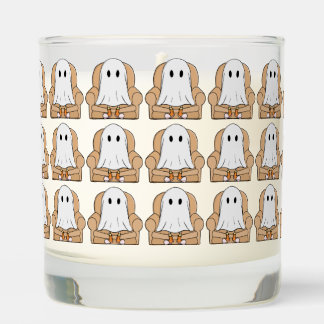 Cozy Ghost Relaxing in Armchair Scented Candle