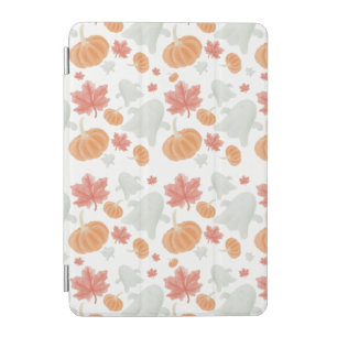 Cozy Ghosts & Pumpkins Autumn Pattern iPad Mini Cover