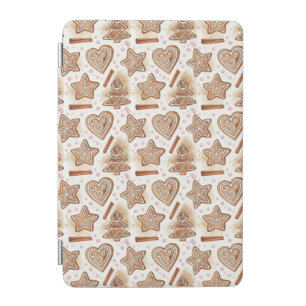 Cozy Gingerbread Cookie Seamless Pattern iPad Mini Cover