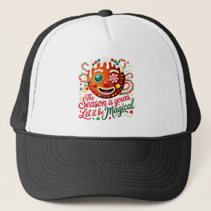 Cozy Gingerbread Man Winter Beanie Christmas cooki Trucker Hat
