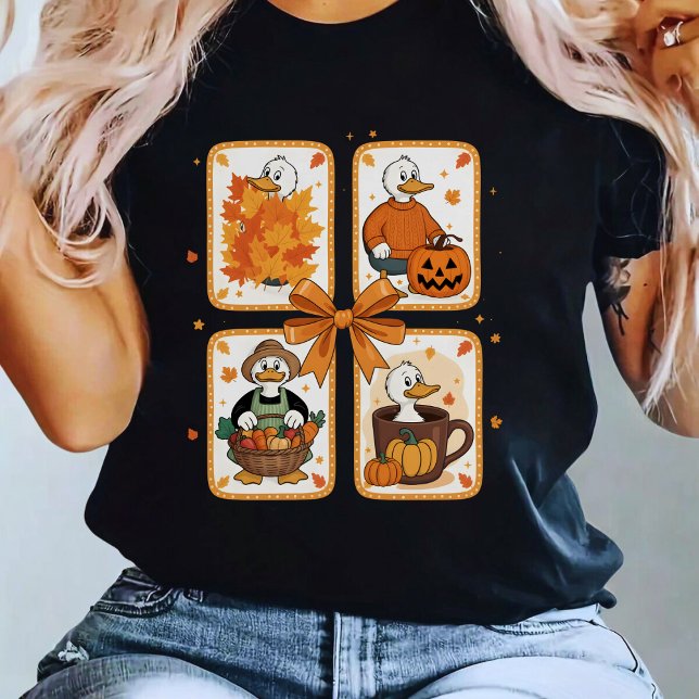 Cozy Goose Pumpkin Fall Autumn Thanksgiving  T-Shirt (Creator Uploaded)