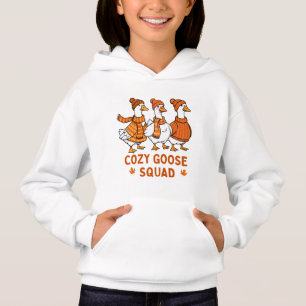Cozy Goose Squad Cute Kids Hoodie