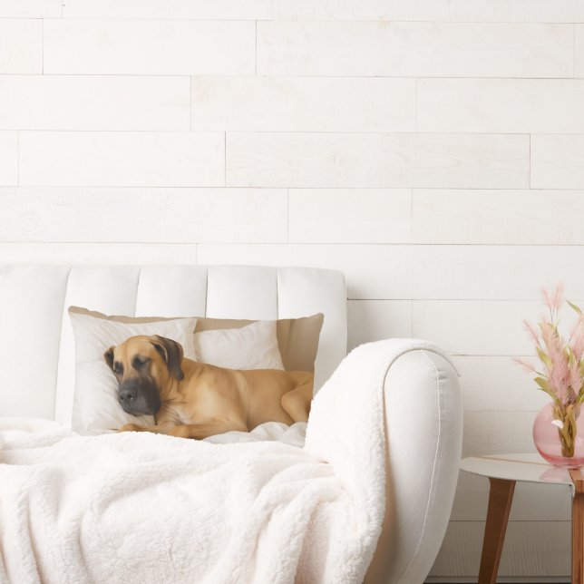 Cozy Great Dane Lumbar Pillow (Couch)