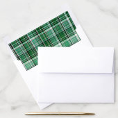 Cozy Green and White Plaid Flannel Pattern Envelope Liner (Desk)