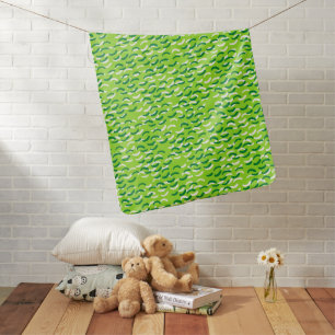Cozy Green Banana Baby Boy Blanket