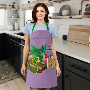 Cozy Green Pastry Chef Dragon Kitchen Bakery Apron