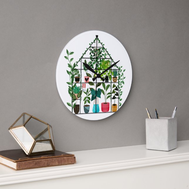 Cozy Greenhouse Large Clock (Office)