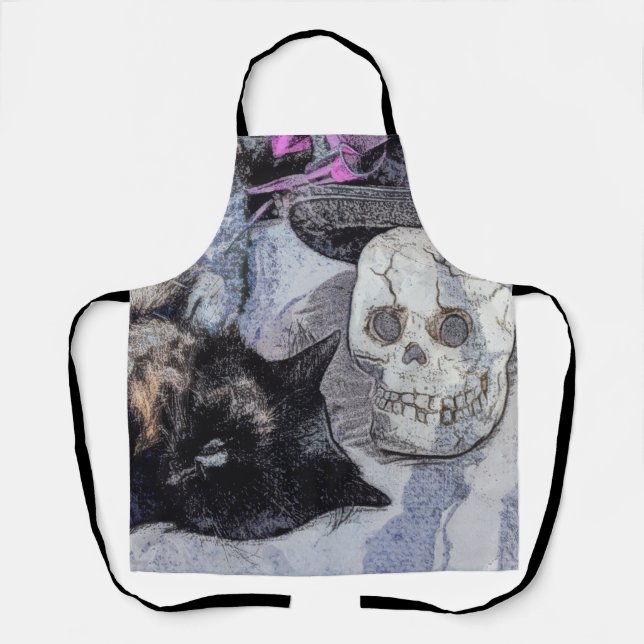 Cozy Halloween  Apron (Front)