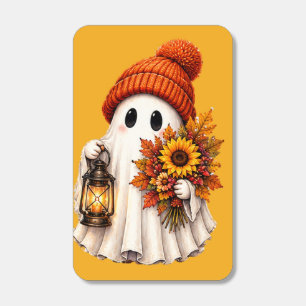 Cozy Halloween Ghost Lantern Sunflowers Matchboxes