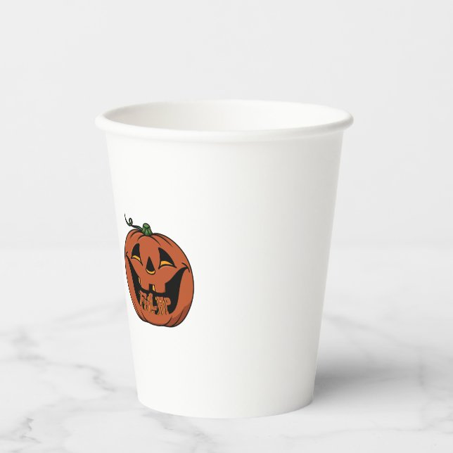 Cozy Halloween Paper Cups (Front)