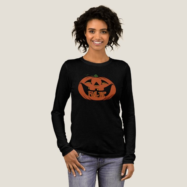 Cozy Halloween Tri-Blend Shirt (Full Front)