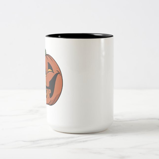 Cozy Halloween Two-Tone Coffee Mug (Center)