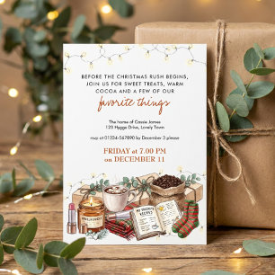 Cozy Holiday Favorite Things Party Invitation