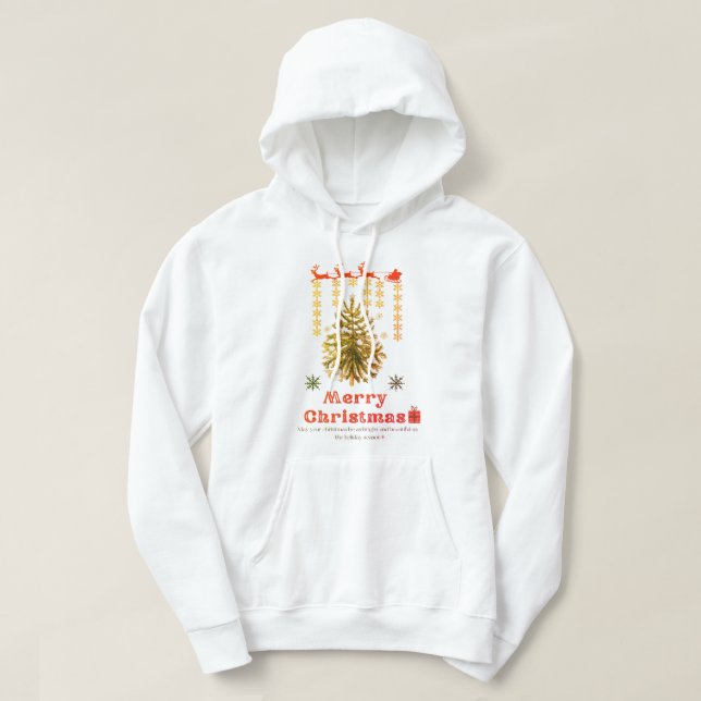 Cozy Holiday Hoodie - Merry Christmas Style (Design Front)