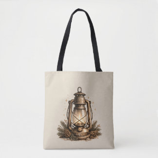 Cozy Holiday Lantern Tote Bag