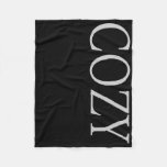 COZY HOLIDAY TYPOGRAPHY FLEECE BLANKET