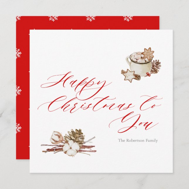 Cozy Holiday Wishes (Front/Back)