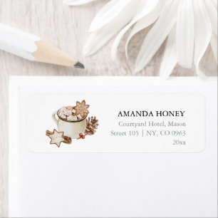 Cozy Holiday Wishes Label