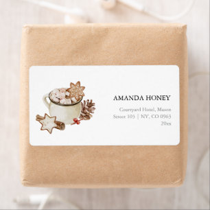 Cozy Holiday Wishes Label