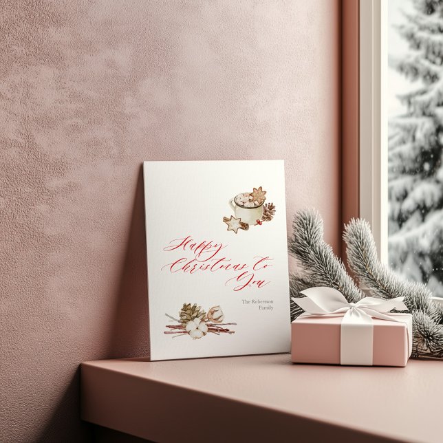 Cozy Holiday Wishes Postcard (Creator Uploaded)