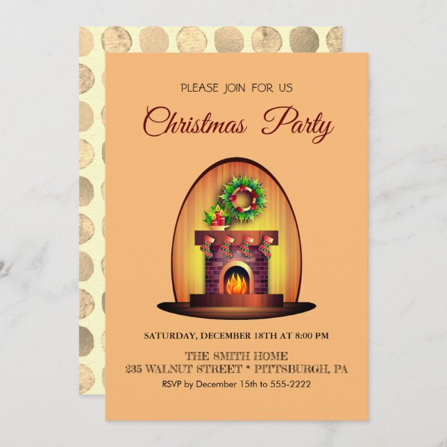 Cozy home Christmas party (Front/Back)