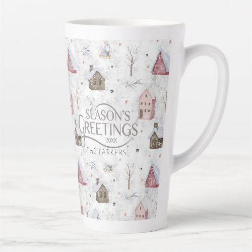 Cozy Home Christmas Pink ID985 Latte Mug
