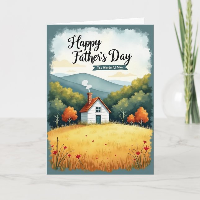 Cozy Home Fathers Day Wish Card (Front)
