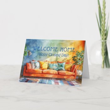 Cozy Home Happy Closing Day Real Estate Card by thepapershoppe at Zazzle