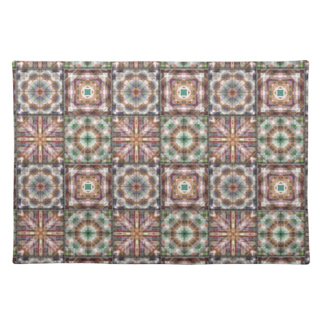 Cozy Home Quilt Pattern Placemat (Front)