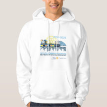 Cozy Hoodie with 100 Year Celebration Graphic