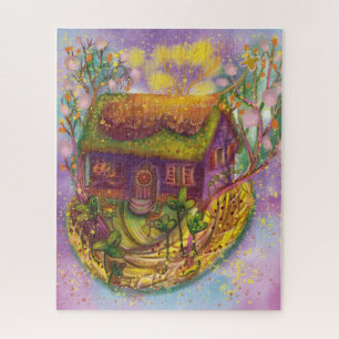 cozy house illustration jigsaw puzzle