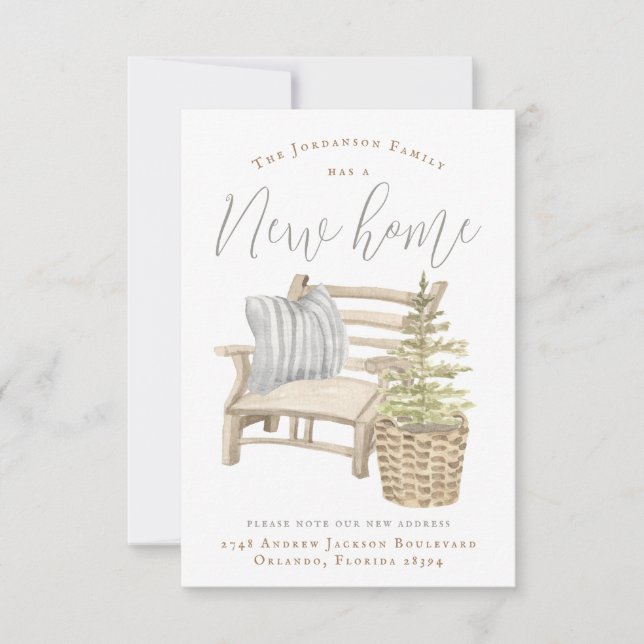 Cozy House Moving Announcement (Front)