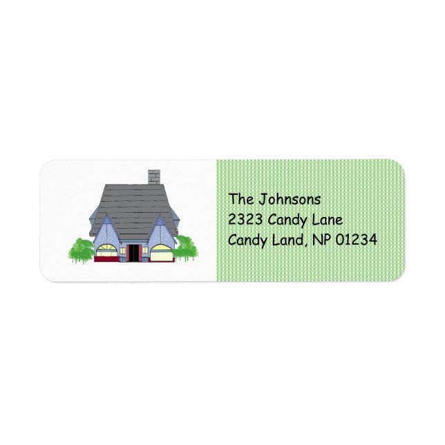 Cozy House Return Address Label (Front)