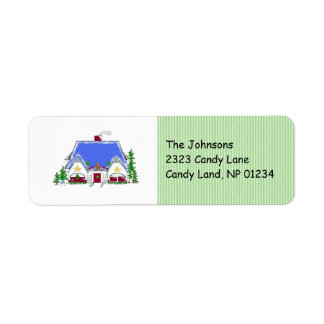 Cozy House Return Address Label