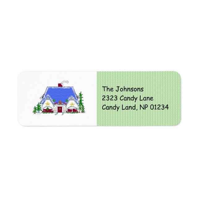 Cozy House Return Address Label (Front)