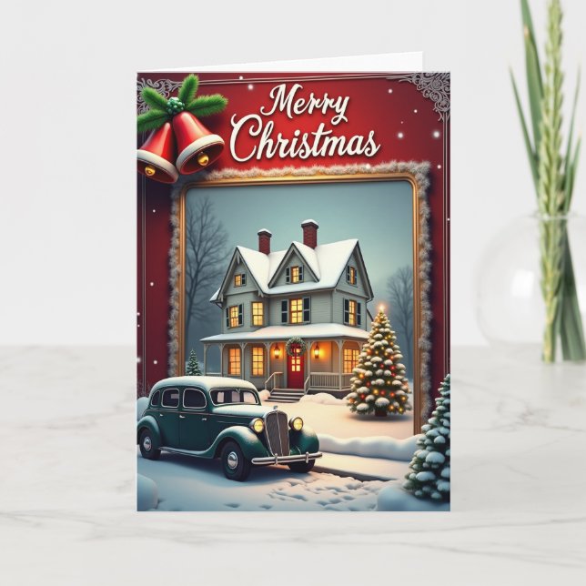 Cozy House Winter Card (Front)