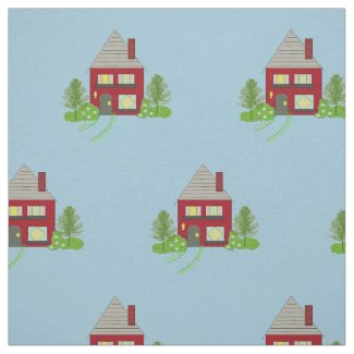 Cozy Houses Fabric
